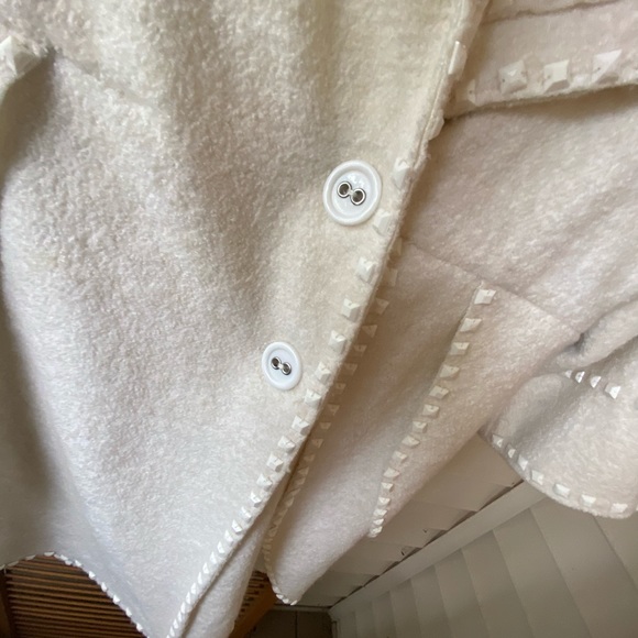 SZ S FUMBLIN FOE WINTER WHITE WOOL BLEND C… - Picture 6 of 14